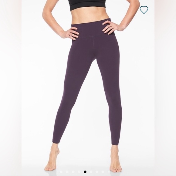 Athleta Pants - Athleta Salutation Stash Pocket II 7/8 Tight Plum Large